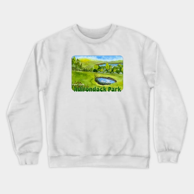 Adirondack Park, New York Crewneck Sweatshirt by MMcBuck